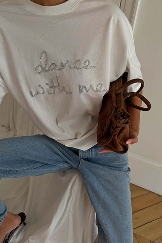White 'Dance With Me' T-Shirt