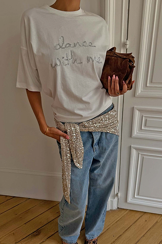 White 'Dance With Me' T-Shirt