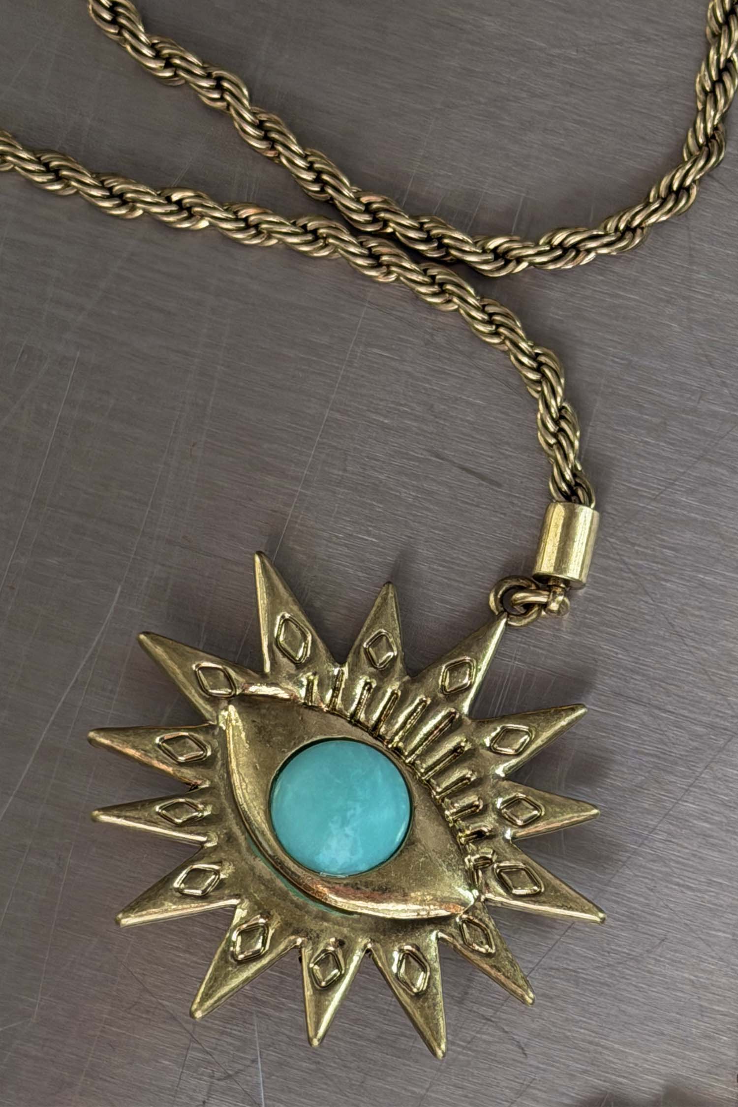 Deloris Horse & Eye Chain Necklace