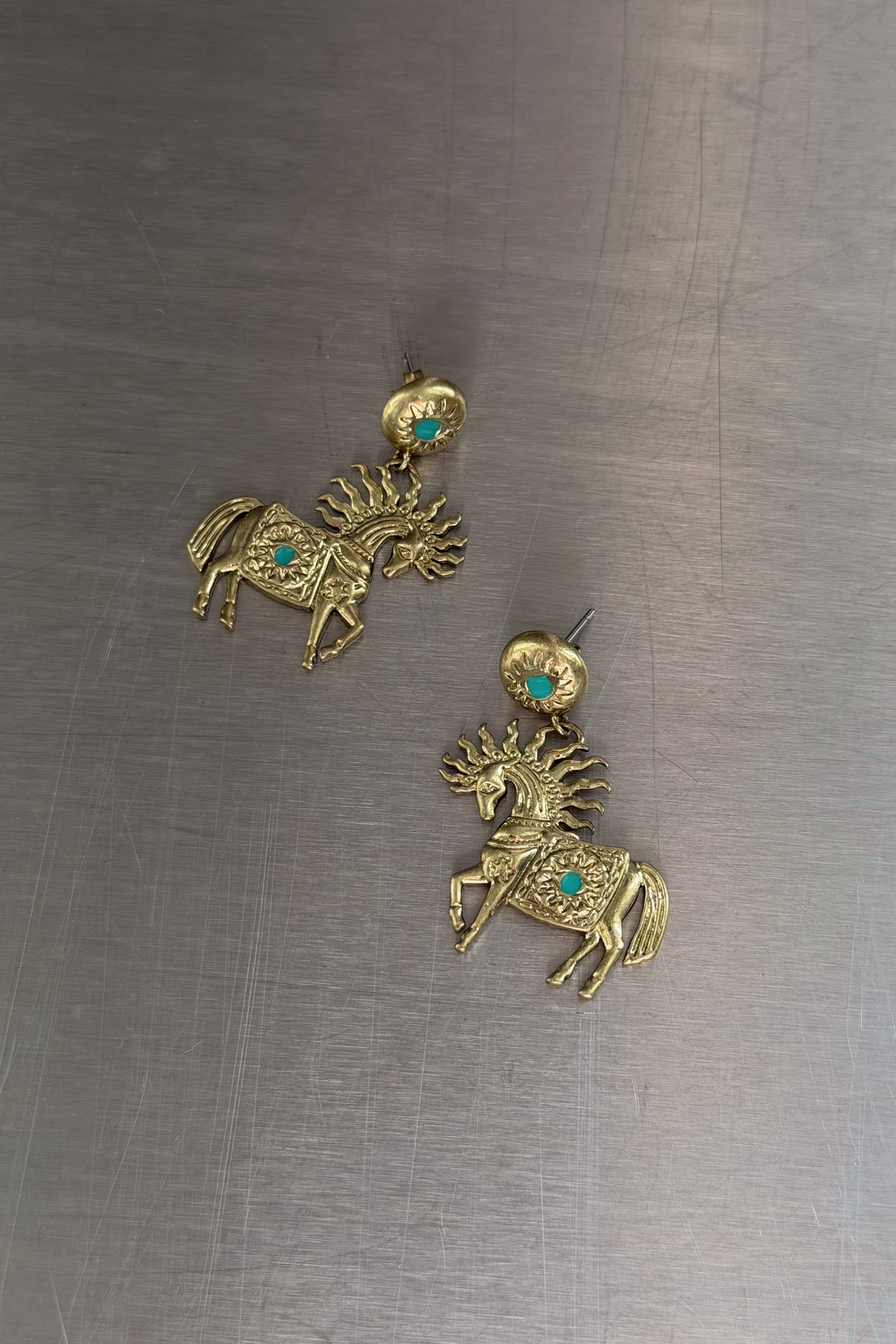 Deloris Horse Earrings