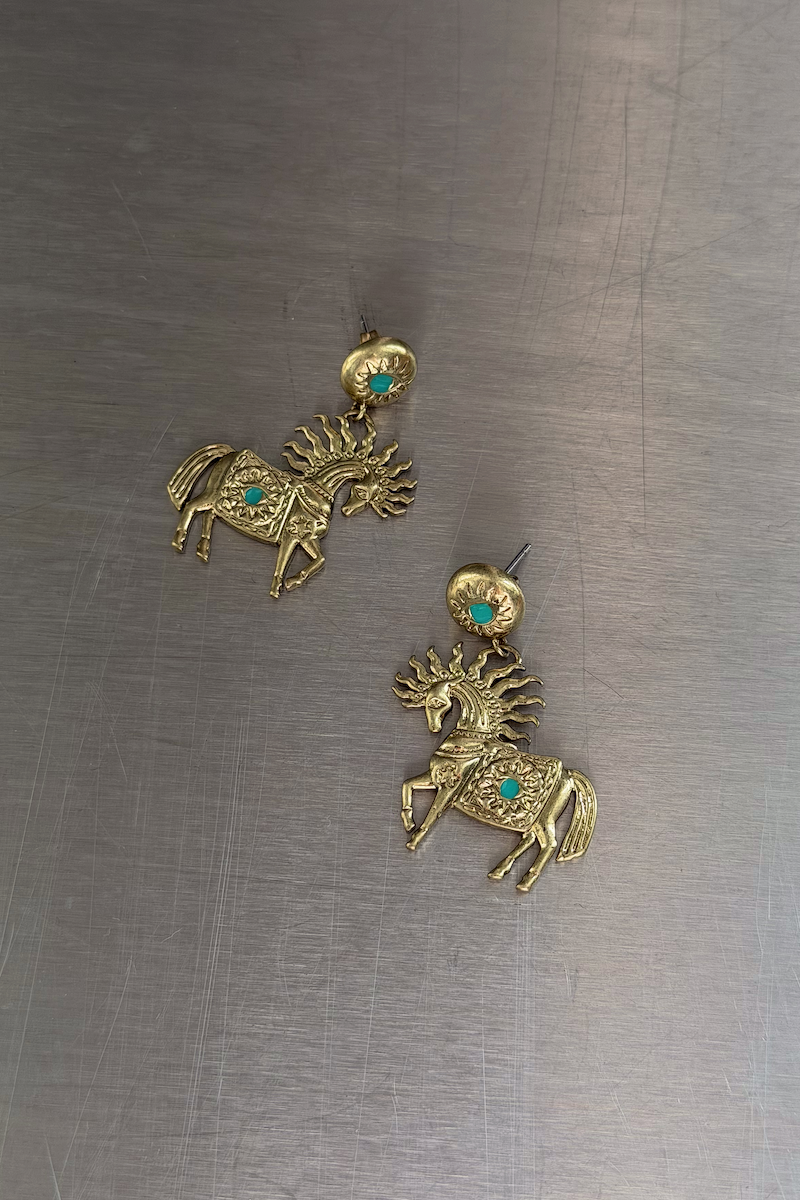Deloris Horse Earrings