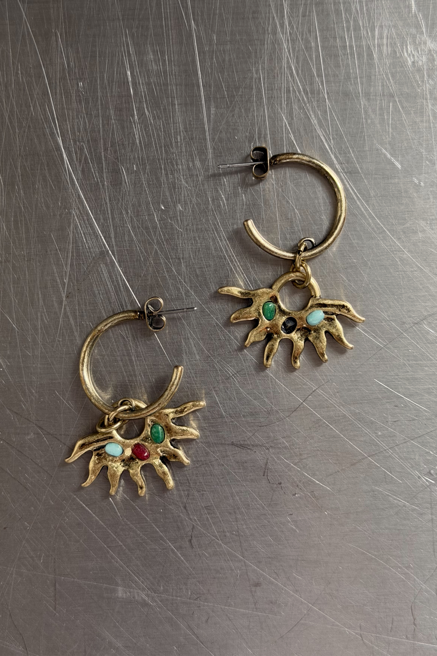 Deloris Sun Hoop Earrings