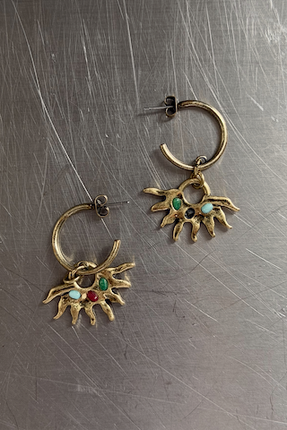 Deloris Sun Hoop Earrings