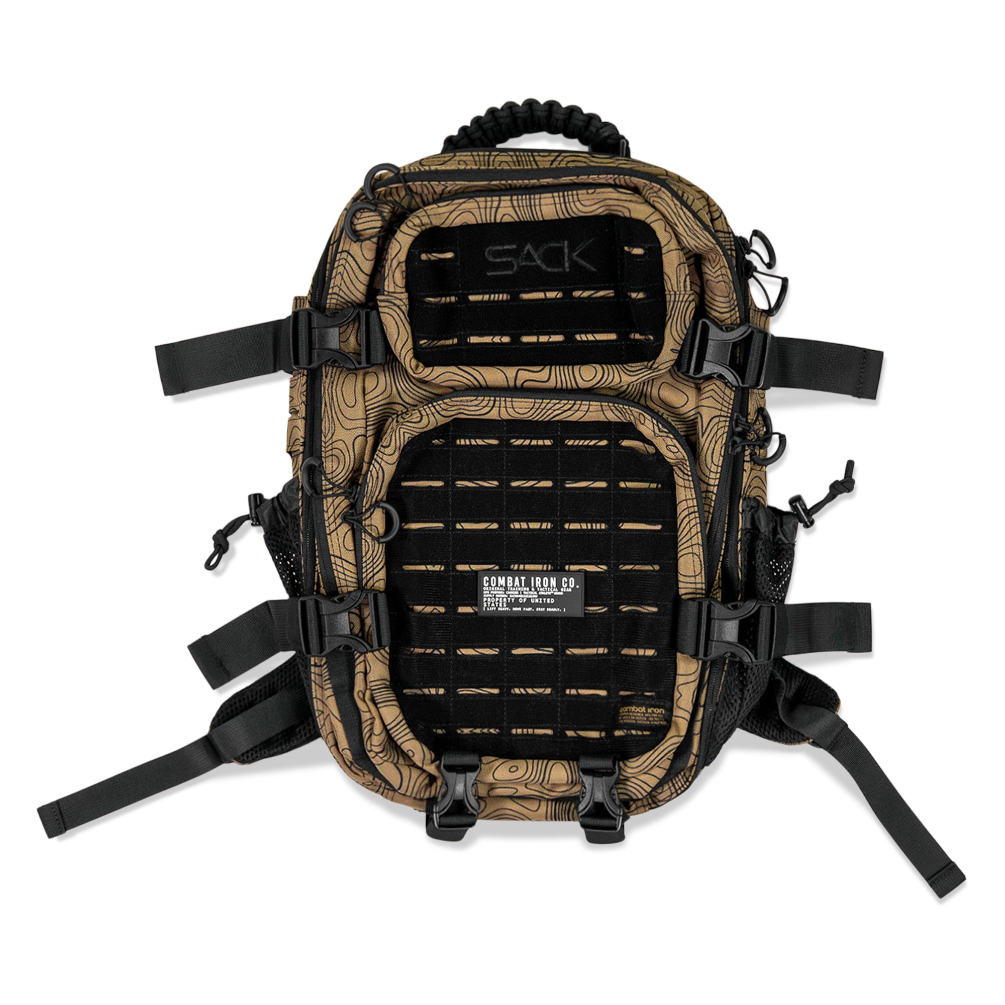 Tan Topography Tactical Athlete 35L Sack backpack
