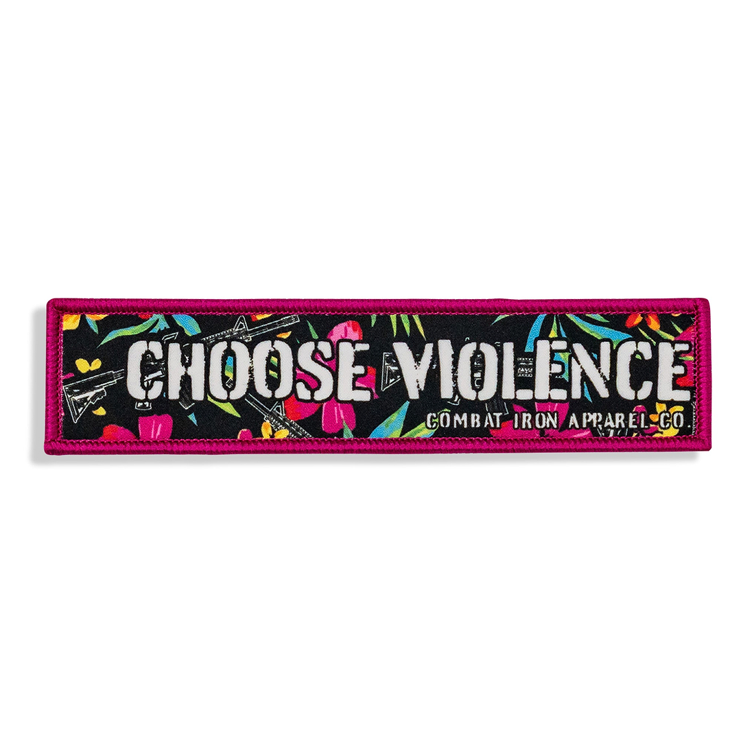 Choose Violence Velcro Patch - Combat Iron Apparel Co.