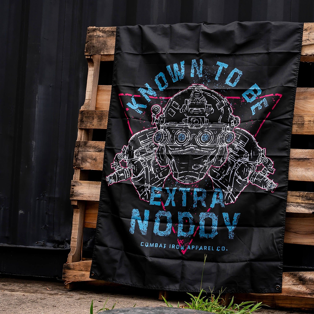 Known To Be Extra Noddy 3' X 4' Wall Flag - Combat Iron Apparel Co.