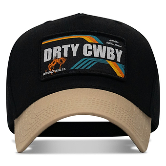 Drty Cwby Bronco Patch Classic 5 Pannel Snapback Hat