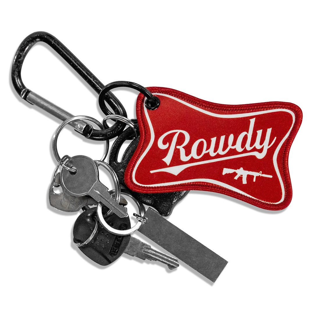 Rowdy Beer Logo Keychain - Combat Iron Apparel Co.