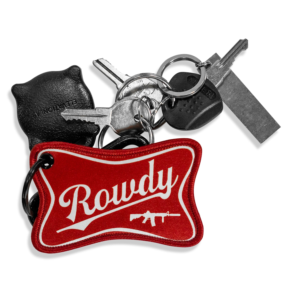 Rowdy Beer Logo Keychain - Combat Iron Apparel Co.