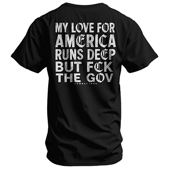 My Love For America Runs Deep Men's T-Shirt