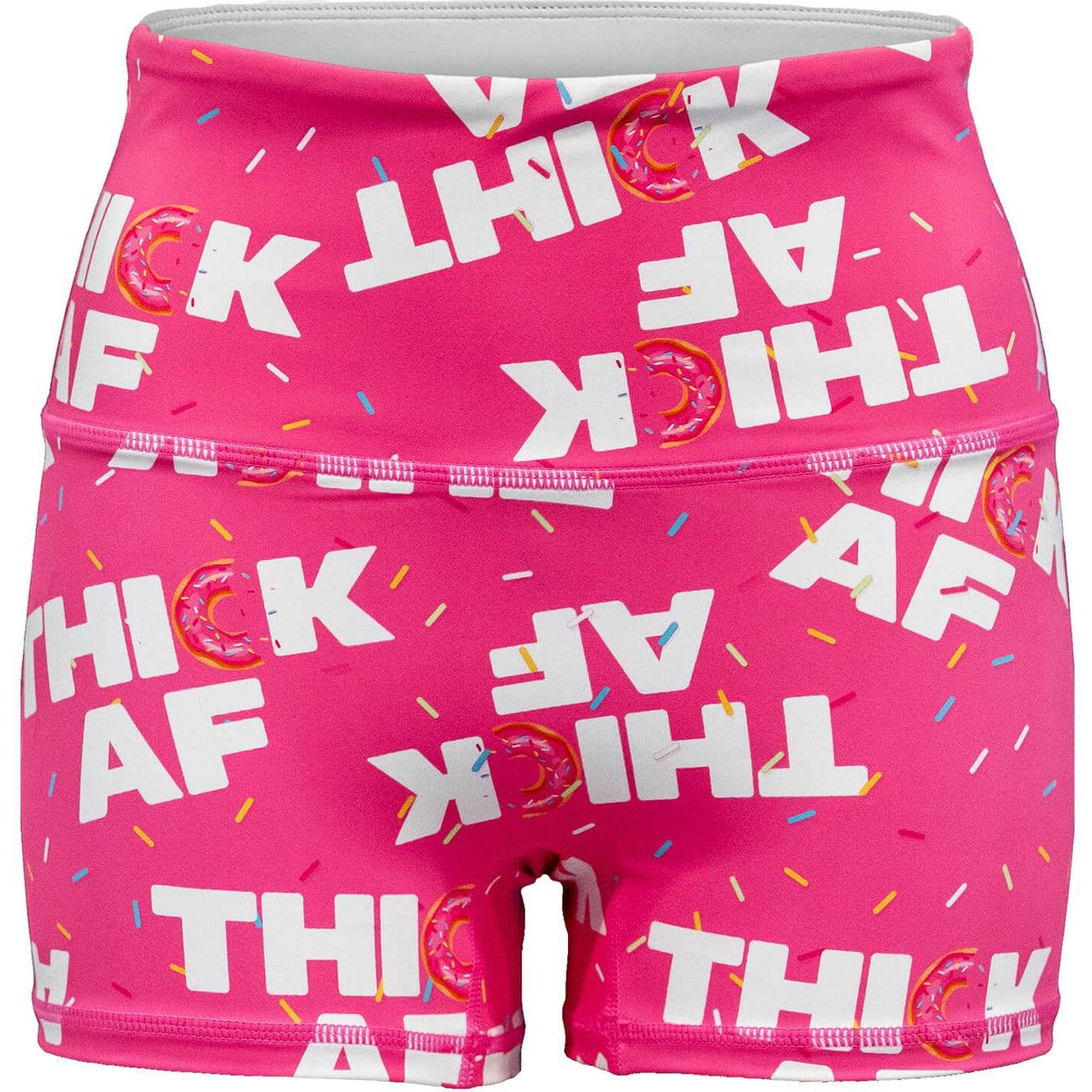 Ladies Seamless Front Performance Training Shorts V3 - Combat Iron Apparel Co. #color_thick-af-donut