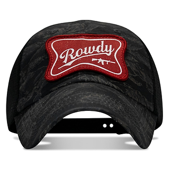 Rowdy Beer Logo Patch Tactical Ripstop Mesh Snapback Hat