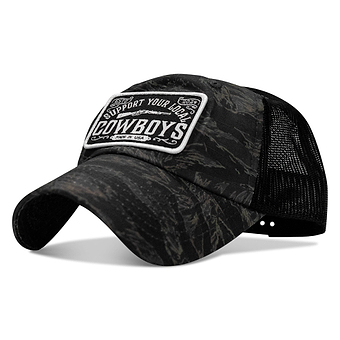 Support Your Local Cowboys Patch Tactical Ripstop Mesh Snapback Hat