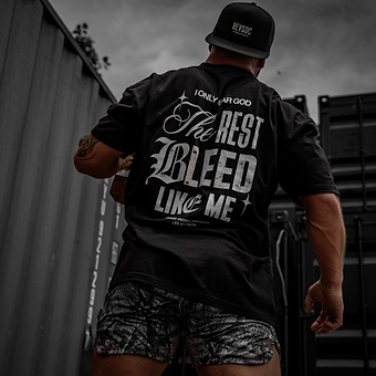 I Only Fear God. The Rest Bleed Like Me. Men's Heavyweight T-Shirt
