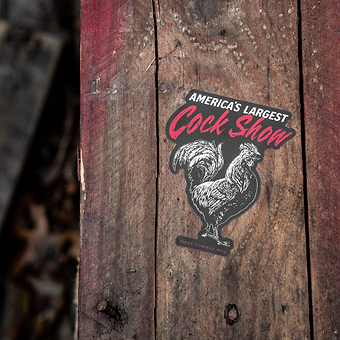 America's Largest Cock Show Decal Sticker