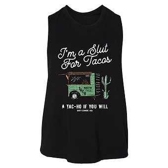 Slut For Taco's Women's Crop Tank Top