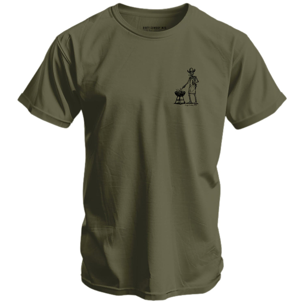 Imma Beat Two Things In Life Men's T-Shirt - DIRTY COWBOY MFG #color_military-green