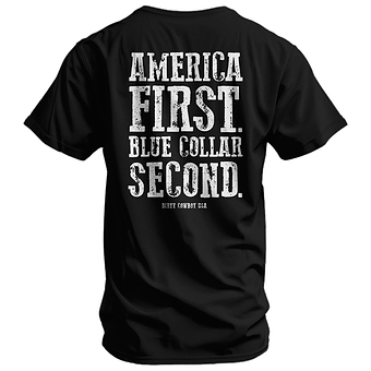 America First Blue Collar Second Men's T-Shirt