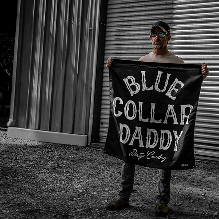 Blue Collar Daddy 3' x 3' Flag