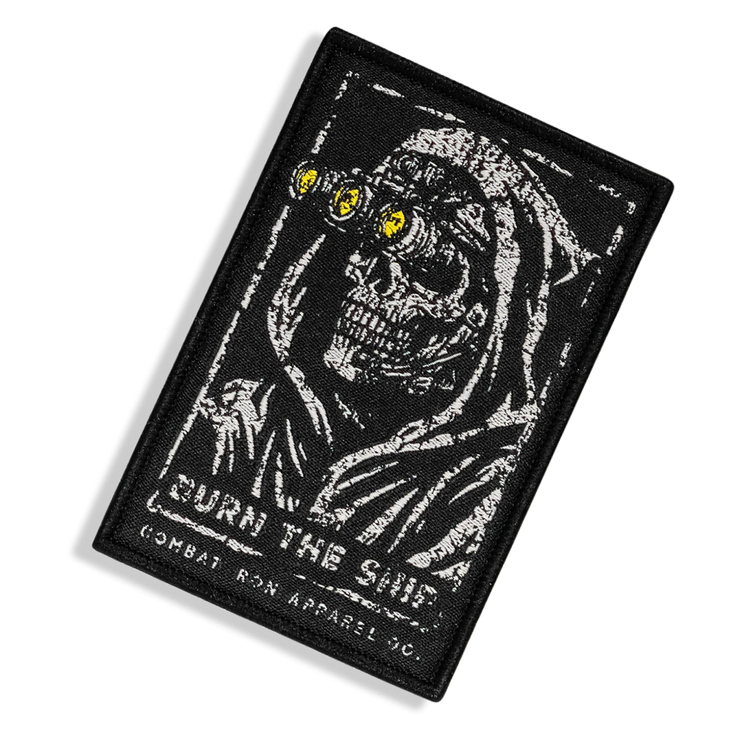 Burn The Ship Skull Velcro Patch