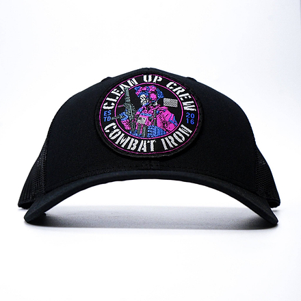 Clean Up Crew Miami Patch Mid-Profile Mesh Snapback Hat - Combat Iron Apparel Co.