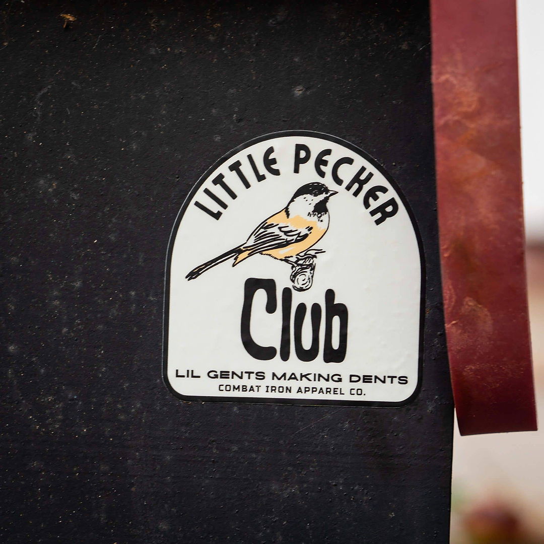 LITTLE PECKER CLUB DECAL - Combat Iron Apparel Co.