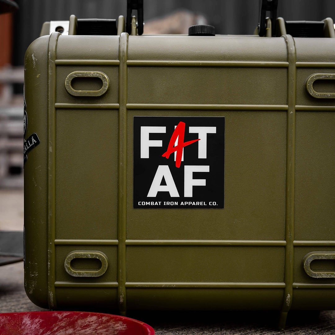 FAT AF DECAL - Combat Iron Apparel Co.