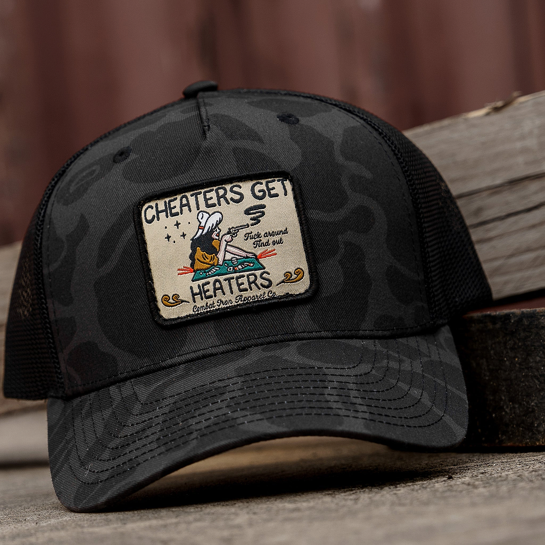 Cheaters Get Heaters Western Cowboy Patch SnapBack - Combat Iron Apparel Co.