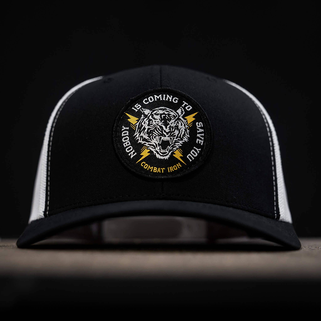 Nobody Is Coming To Save You Patch Snapback Hat - Combat Iron Apparel Co.