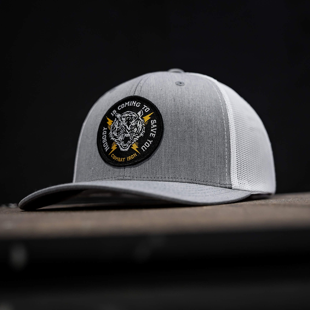 Nobody Is Coming To Save You Patch Snapback Hat - Combat Iron Apparel Co.