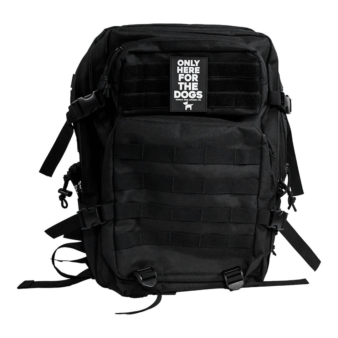 Only Here For The Dogs PVC Patch - Combat Iron Apparel Co.