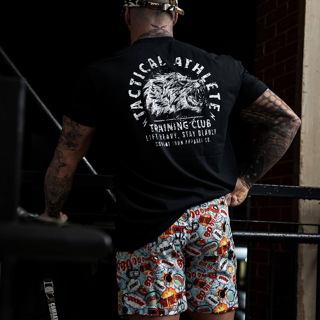 Tactical Athlete Training Club Wolf Men's T-Shirt - Combat Iron Apparel Co.