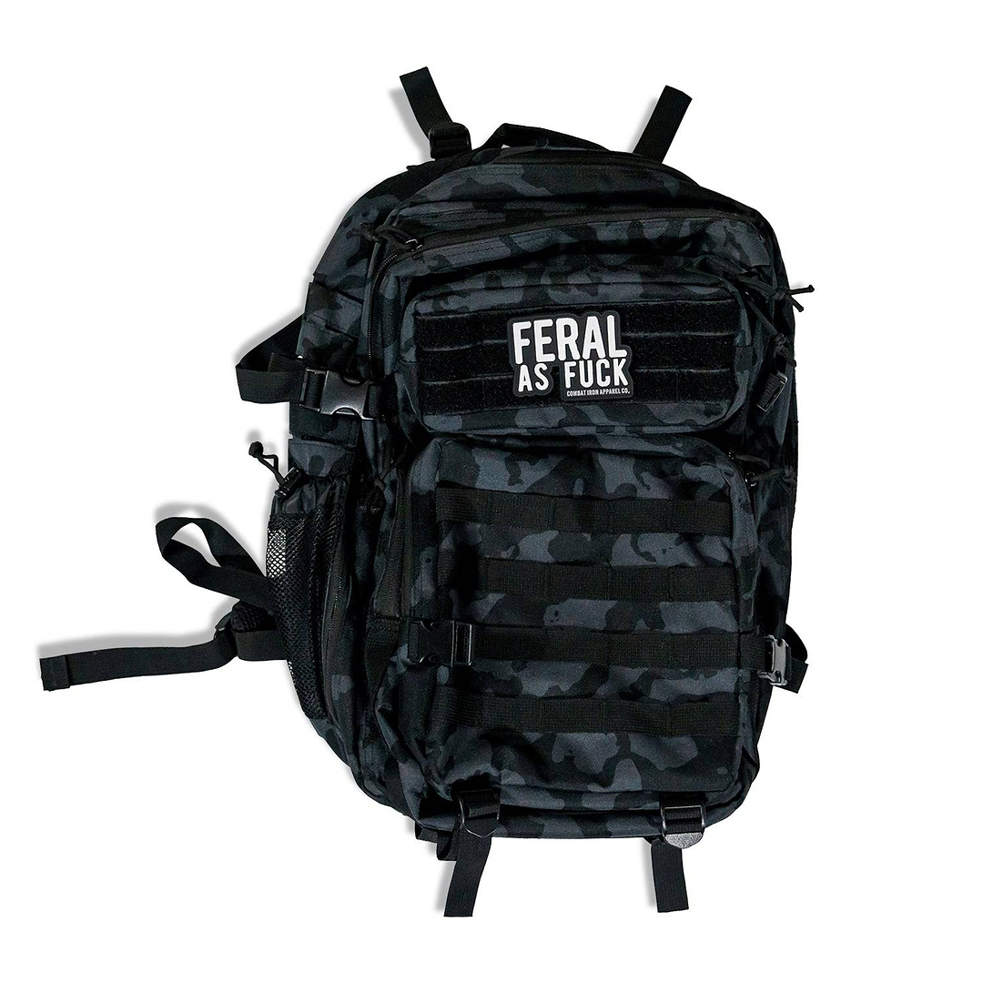 Feral As Fuck Die Cut PVC Patch - Combat Iron Apparel Co.