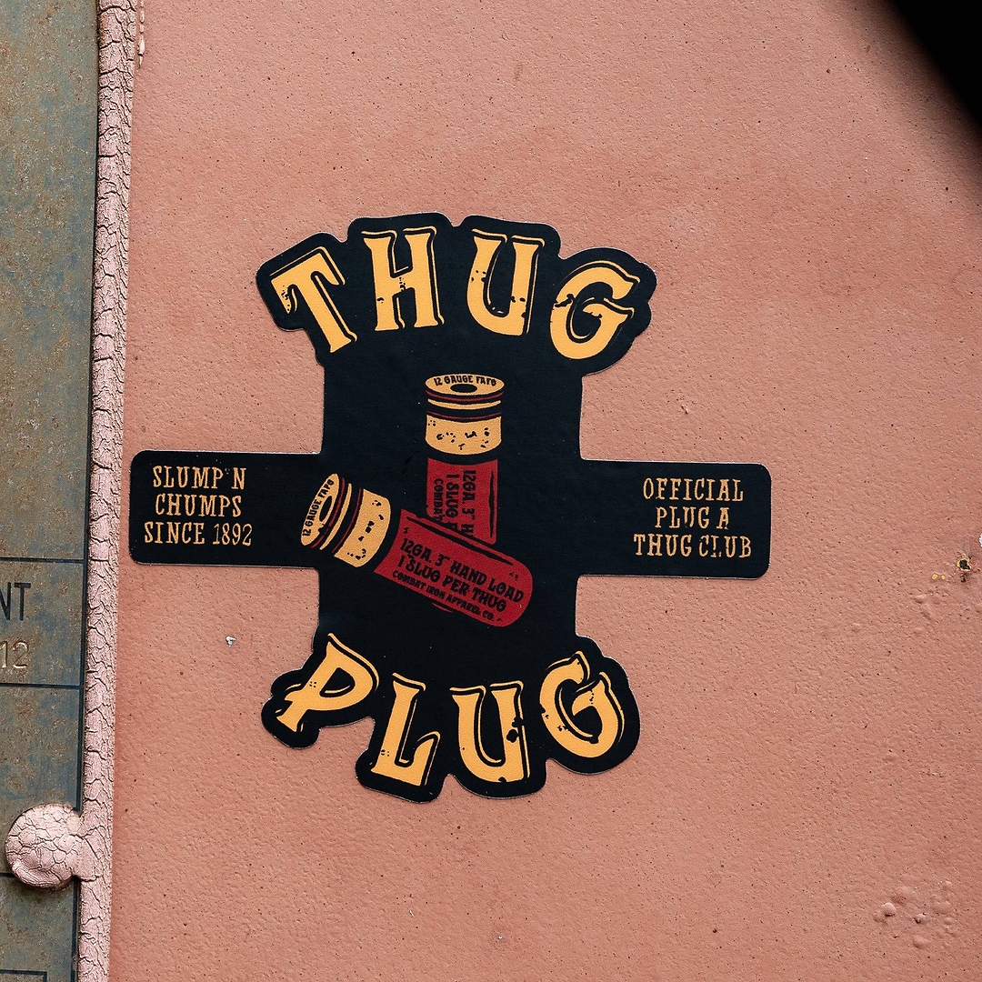 Thug Plug | Slump'n Chumps Since 1892 Decal - Combat Iron Apparel Co.