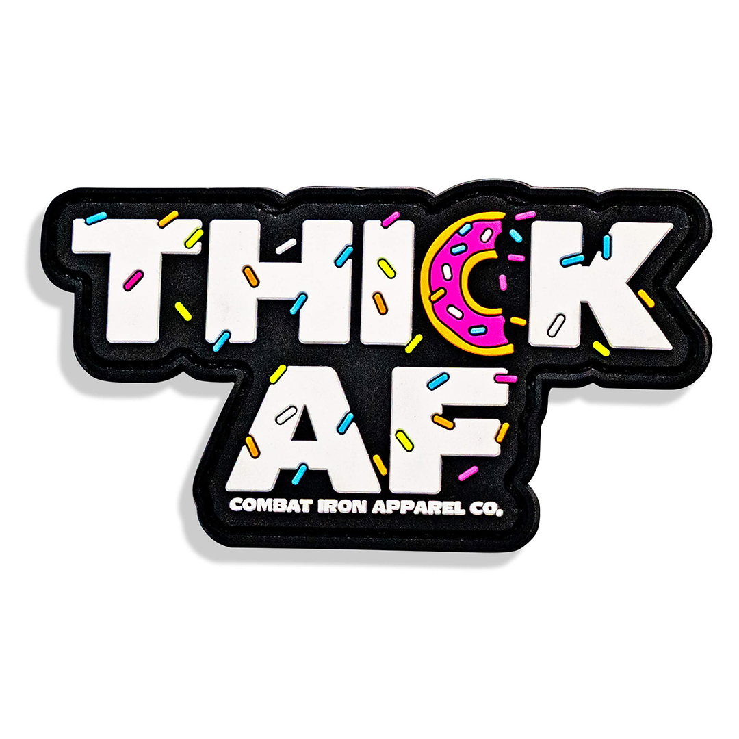 Thick AF Donut PVC Patch - Combat Iron Apparel Co.