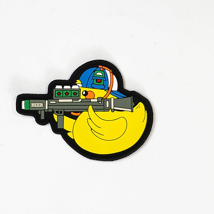 Beer Launcher Party TactiDuck PVC Patch - Combat Iron Apparel Co.