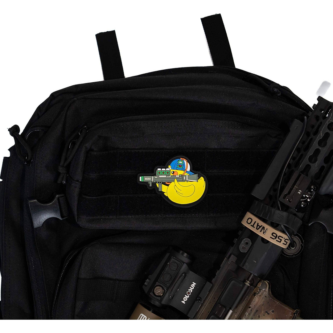 Beer Launcher Party TactiDuck PVC Patch - Combat Iron Apparel Co.