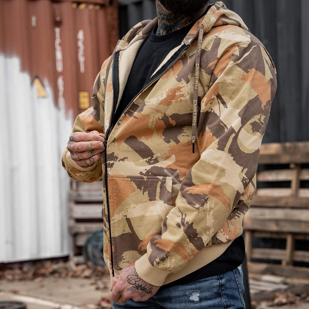 Men's Full-Zip Hoodie - Combat Iron Apparel Co.
