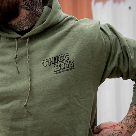 Thicc Boys Lifting Club Men's Hoodie - Combat Iron Apparel Co.