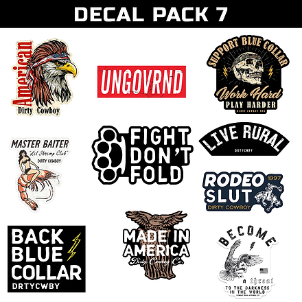 Sticker Decal Pack V7 - Combat Iron Apparel Co.