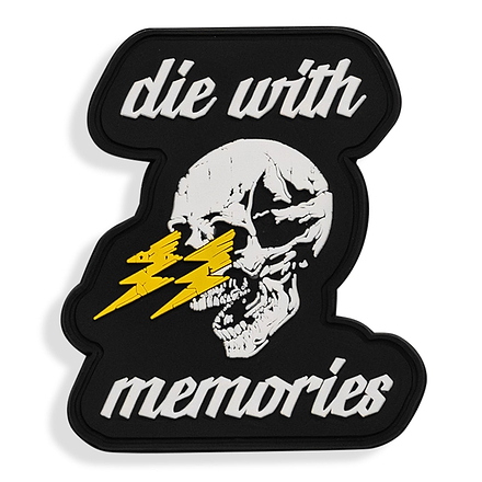 Die With Memories PVC Patch - Combat Iron Apparel Co.