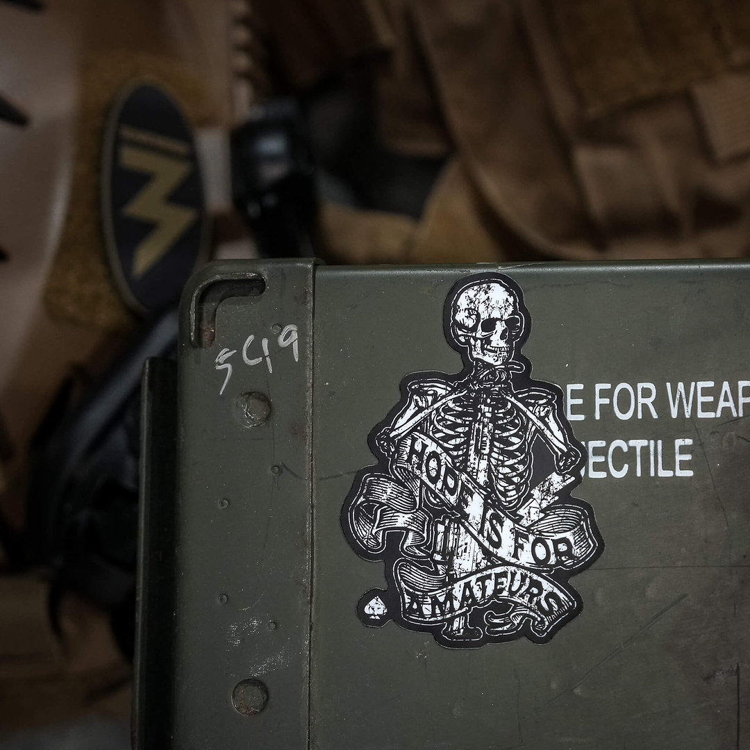 Hope Is For Amateurs Skeleton Decal - Combat Iron Apparel Co.