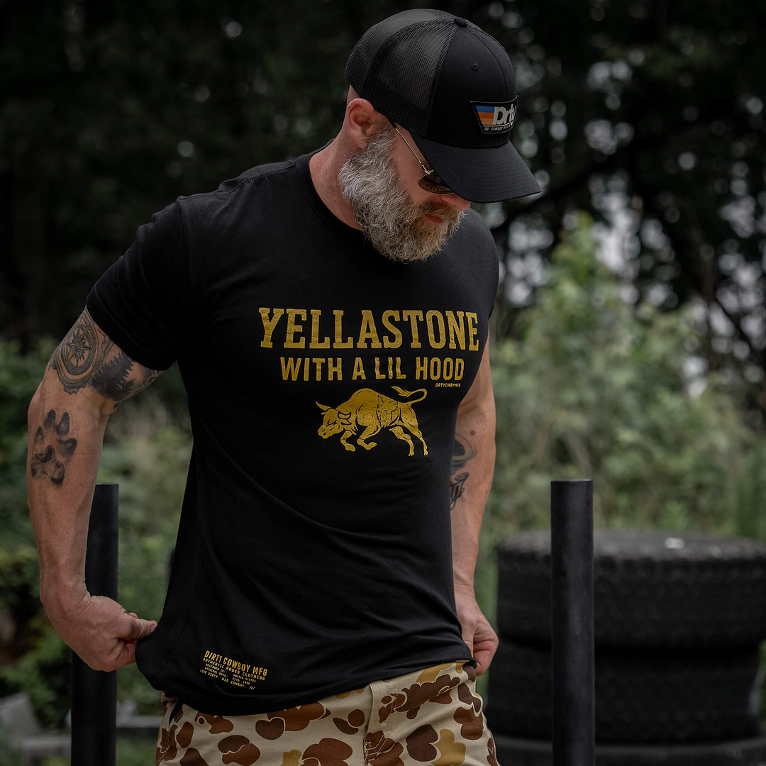 Yellastone Men's T-Shirt - DIRTY COWBOY MFG