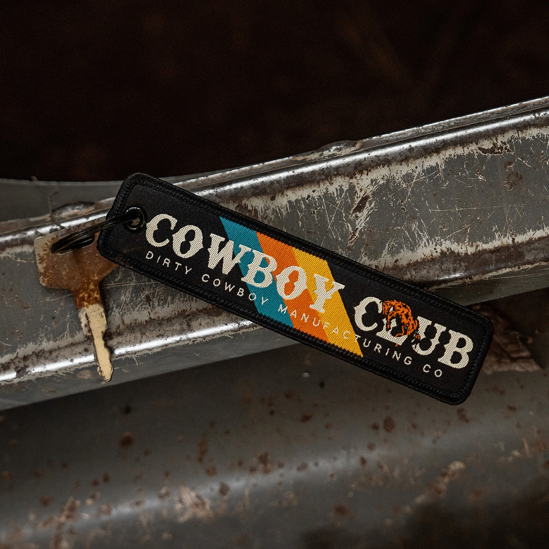 Cowboy Club Flight Tag Keychain - DIRTY COWBOY MFG