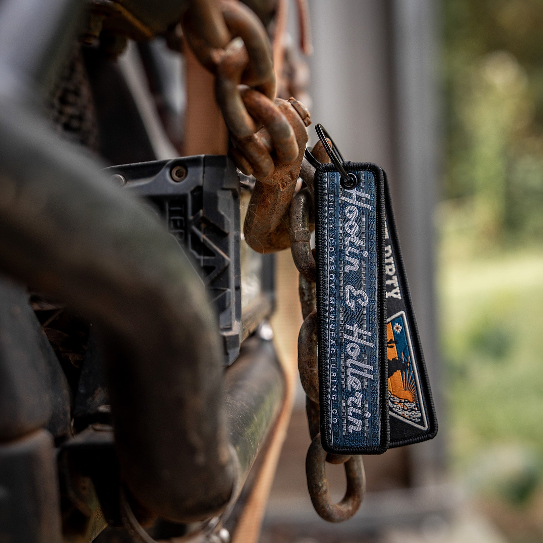 Hootin & Hollerin Flight Tag Keychain - DIRTY COWBOY MFG