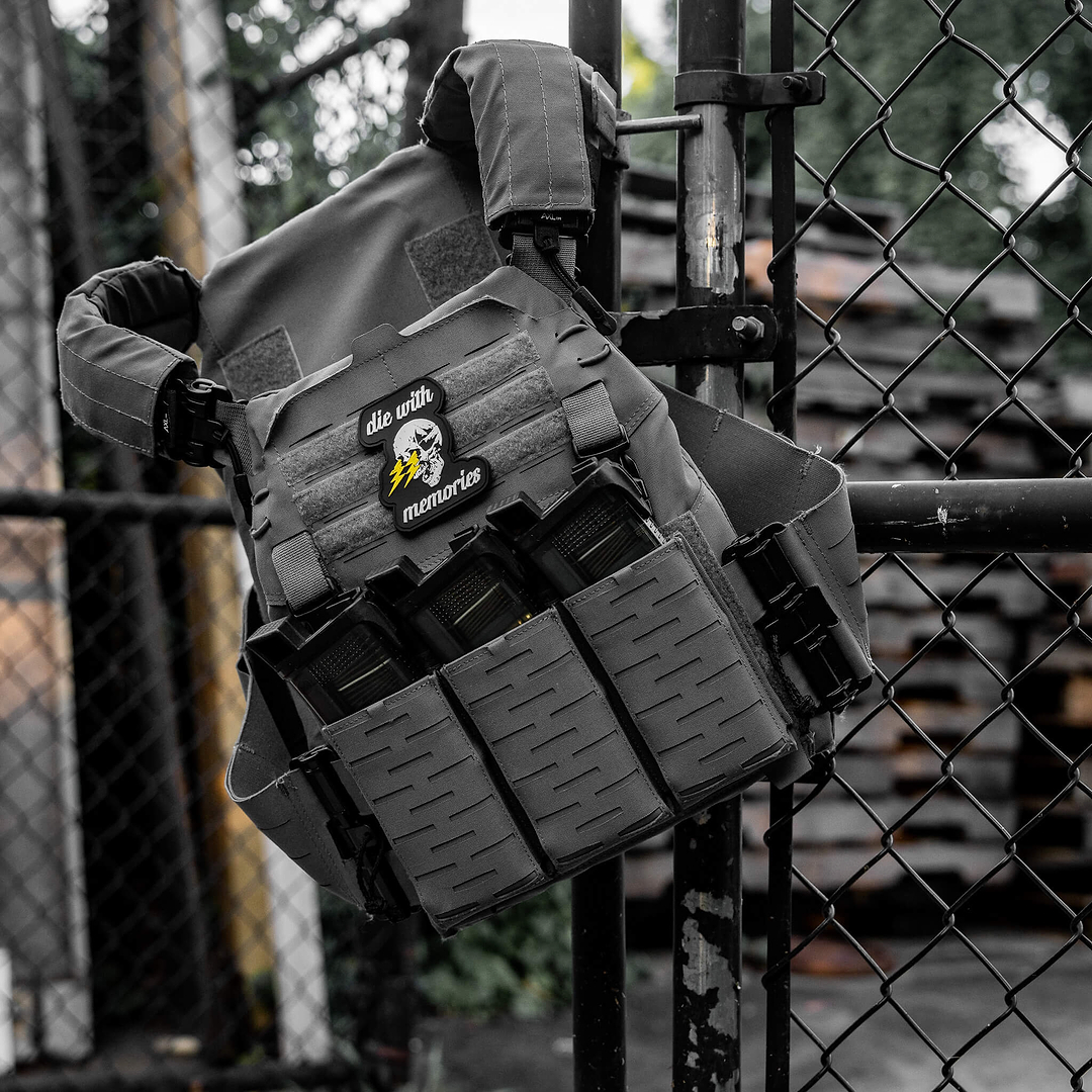 Die With Memories PVC Patch - Combat Iron Apparel Co.