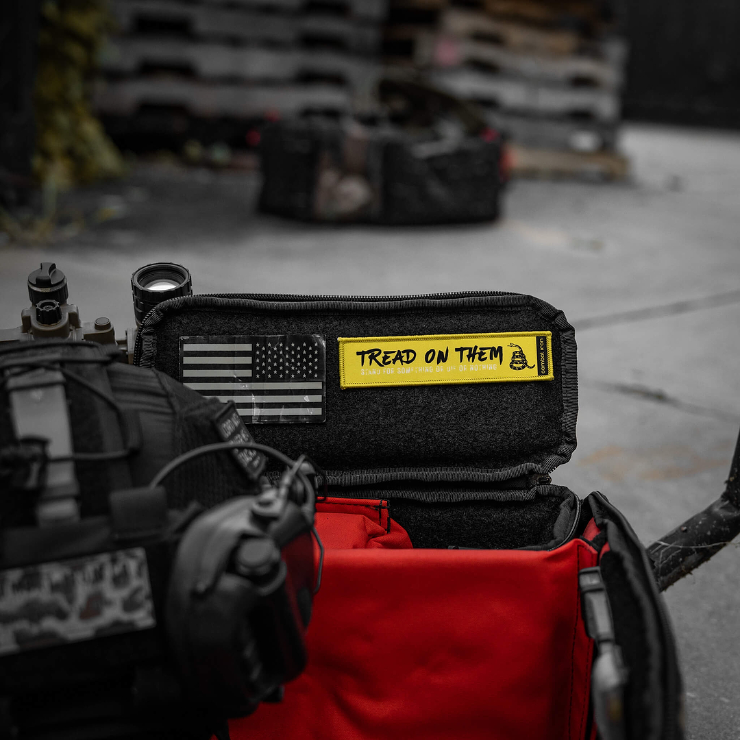 Tread On Them Patriotic Velcro Patch - Combat Iron Apparel Co.