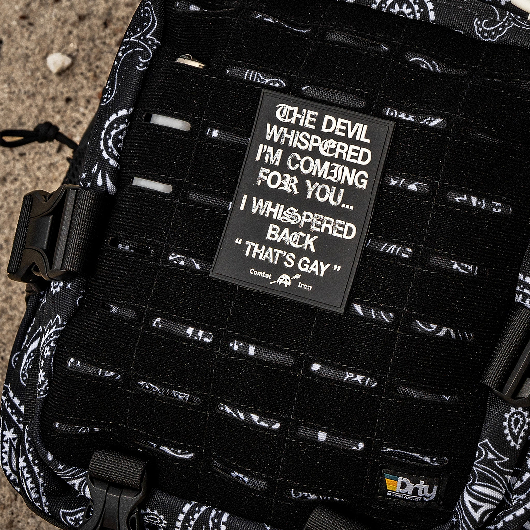 THE DEVIL WHISPERED PVC PATCH