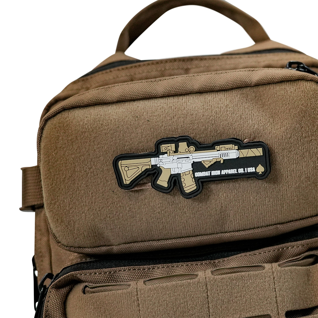 Long Range Pew Pew Rifle Pvc Patch - Combat Iron Apparel Co.