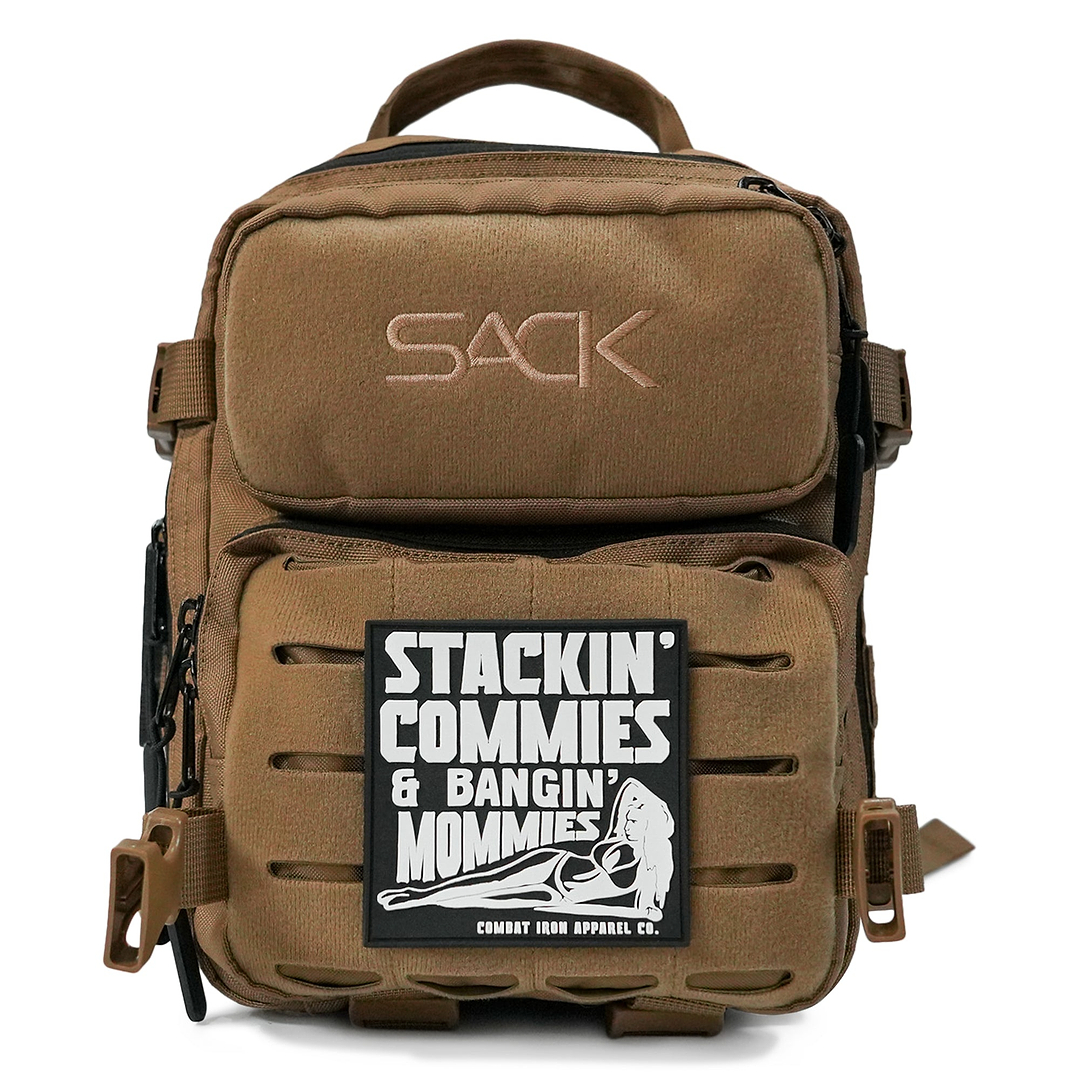 Stackin' Commies & Bangin' Mommies PVC Patch - Combat Iron Apparel Co.